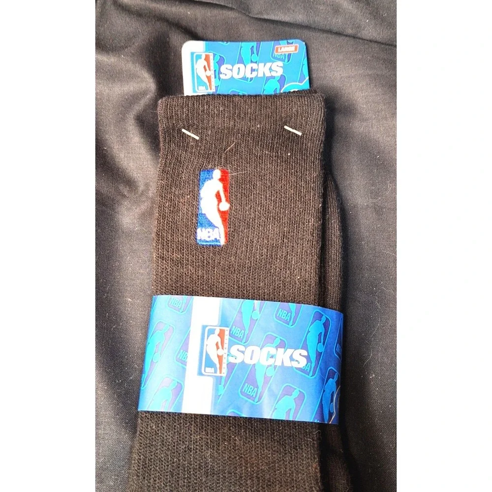 Large‎ youth boys authentic black NBA socks